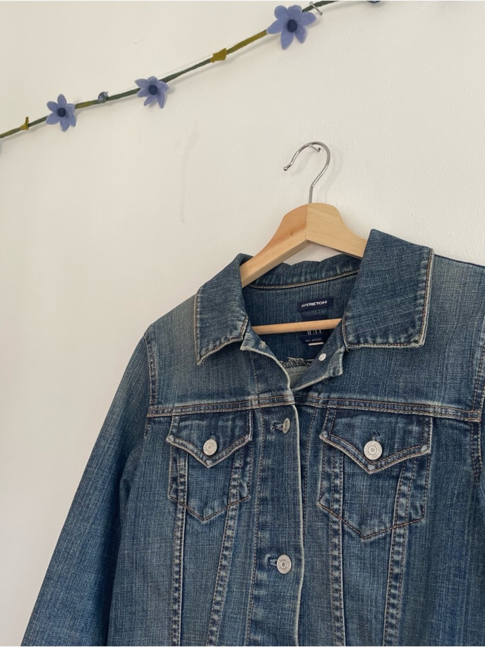 Vintage Gap Stretch Denim Jean Jacket - M - Picture 5 of 8